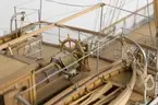 Detalj av fartygsmodellen Aeolus