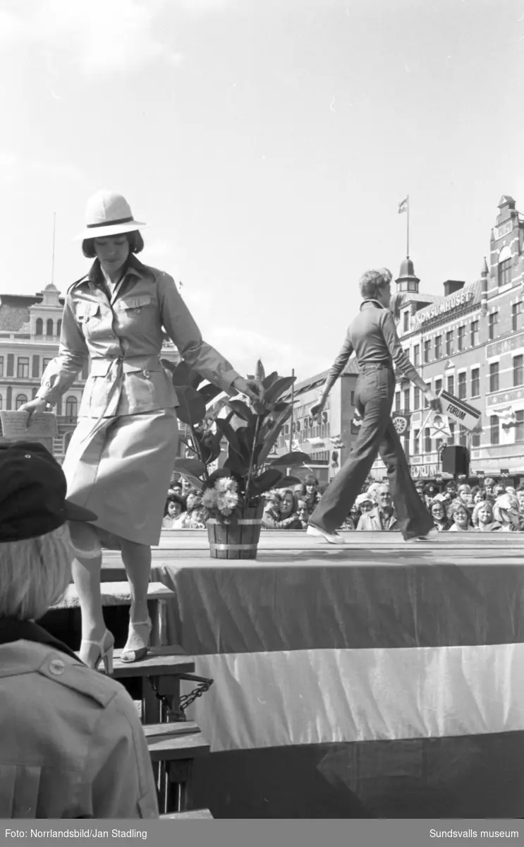 Cityfestival med modevisning i Sundsvall.