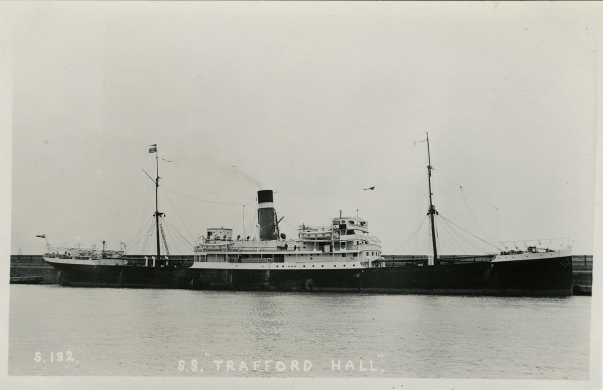S.132, S.S. Trafford Hall
Copyright B. & A. Feilden, Blundellsands, Liverpool 23