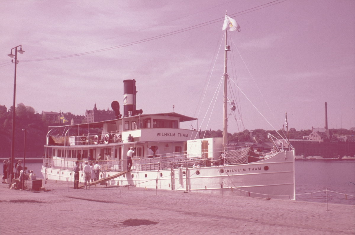 [text på ursprungliga diaramen, överförd till den nya glaslösa:] "Wilh. Tham 7/6 1959"