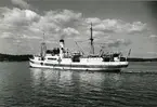 HMS PRINS CARL, f.d. Sveabolagets passagerarfartyg Munin, övertaget av marinen år 1940 och utrustat som lasarettsfartyg.