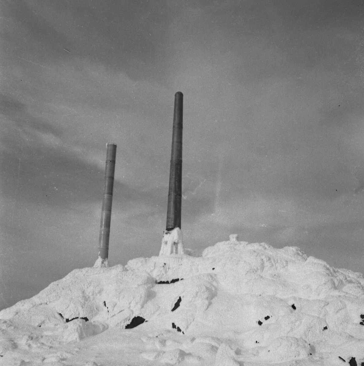 Tynset, Tronfjell, Radiosender, Tårn, Vinter