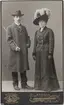 Kabinettsfotografi - Ivar och Elin Laurén, Uppsala 1909