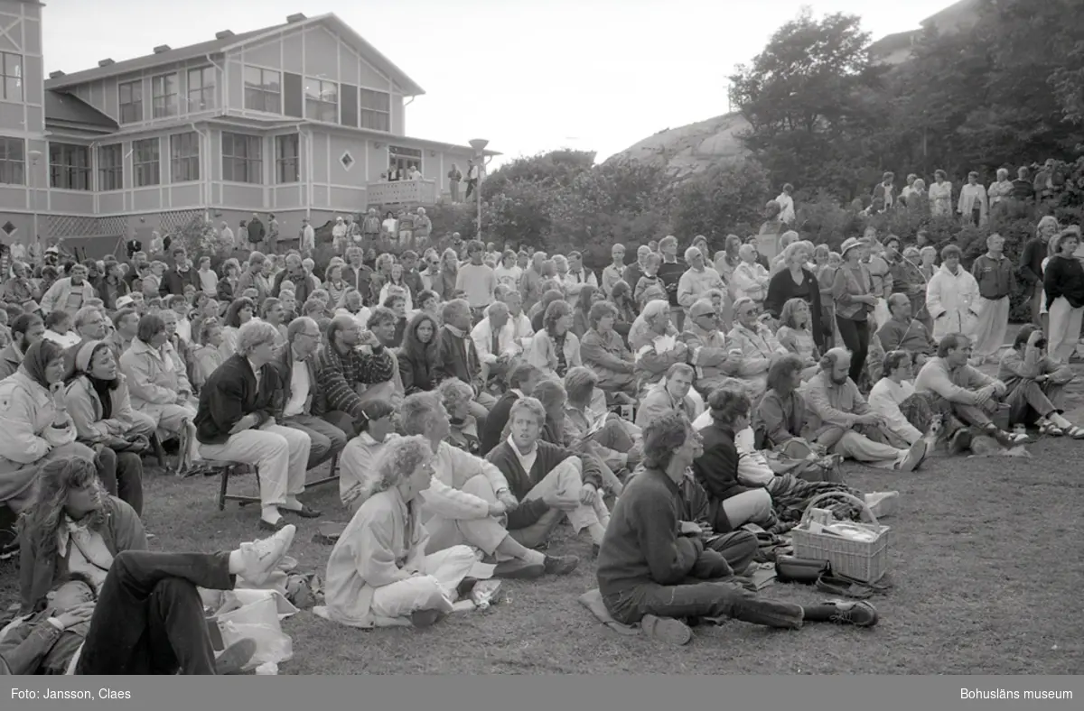 Text till bilden:"Jazzfestivalen i Lysekil 1991-07-13".