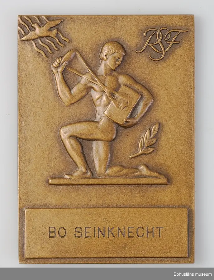 24 st medaljer/plaketter för pris i olika fototävlingar till Bo Seinknecht;  Mästartävlan, Riksfototävlingen, Uddevalla Fotoklubb, Västsvenska  mellan åren 1941 och 1959 .