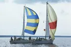 Två Albin Viggen seglar för spinnaker