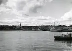 Hudiksvalls hamn sommaren 1970.