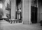 Interiör i Uppsala domkyrka, Uppsala 1935