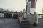 Invigning av Brödstyckets fyr vid Sjöhistoriska museet.