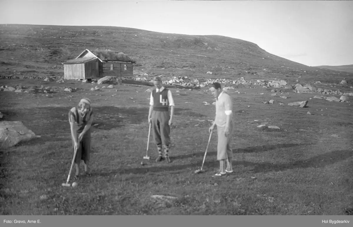Stølar, Havsdalen, sommar, fritidsaktivitet, crikett, golf,