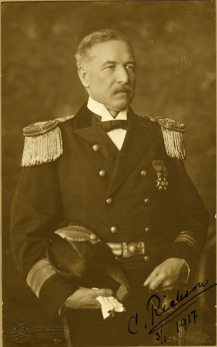 Porträtt av mariningenjören och fartygskonstruktören Carl Richson.