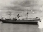 Lastmotorfartyget HELGAFELL under provresan 1954.