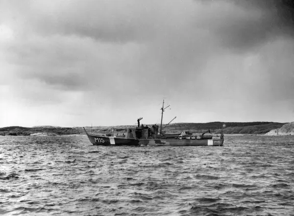 Minsveparen M 15 under gång.