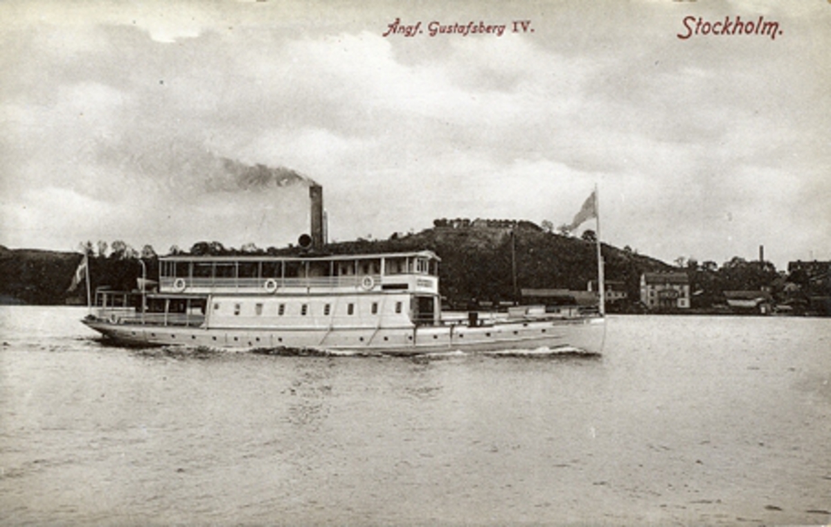 Ångfartyget GUSTAFSBERG IV i Stockholm.