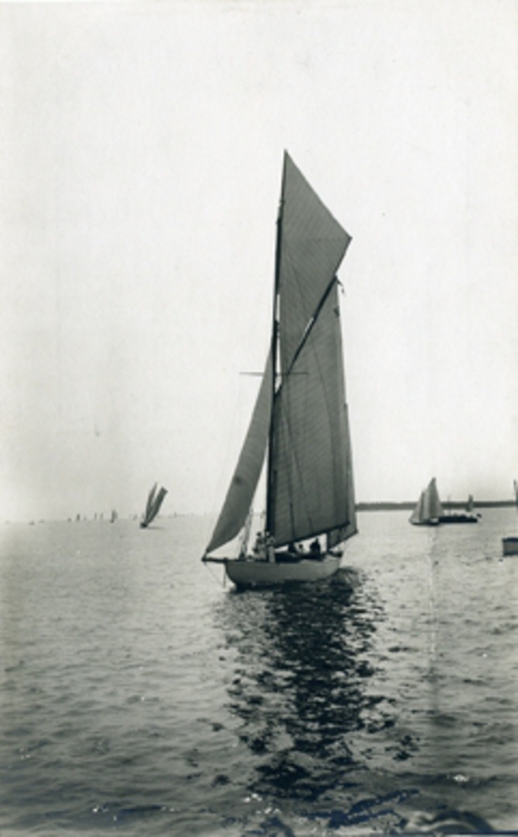Olympiska Spelens i Stockholm 1912 officiella Brefkort.
Granbergs Konstindustri-Aktiebolags Förlag, Stockholm.
N:r 297. "Nurdug II", danmark.