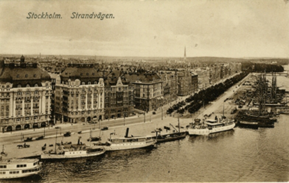 Stockholm. Strandvägen.
Import. Axel Eliassons Konstförlag, stockholm No.5470