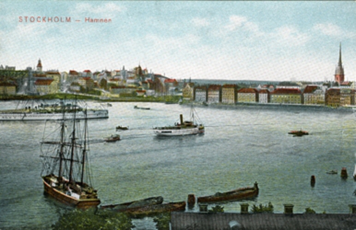 Stockholm - Hamnen.
Bernh. Franke & Co.Â´s förlag, Stockholm. Import. No.1039