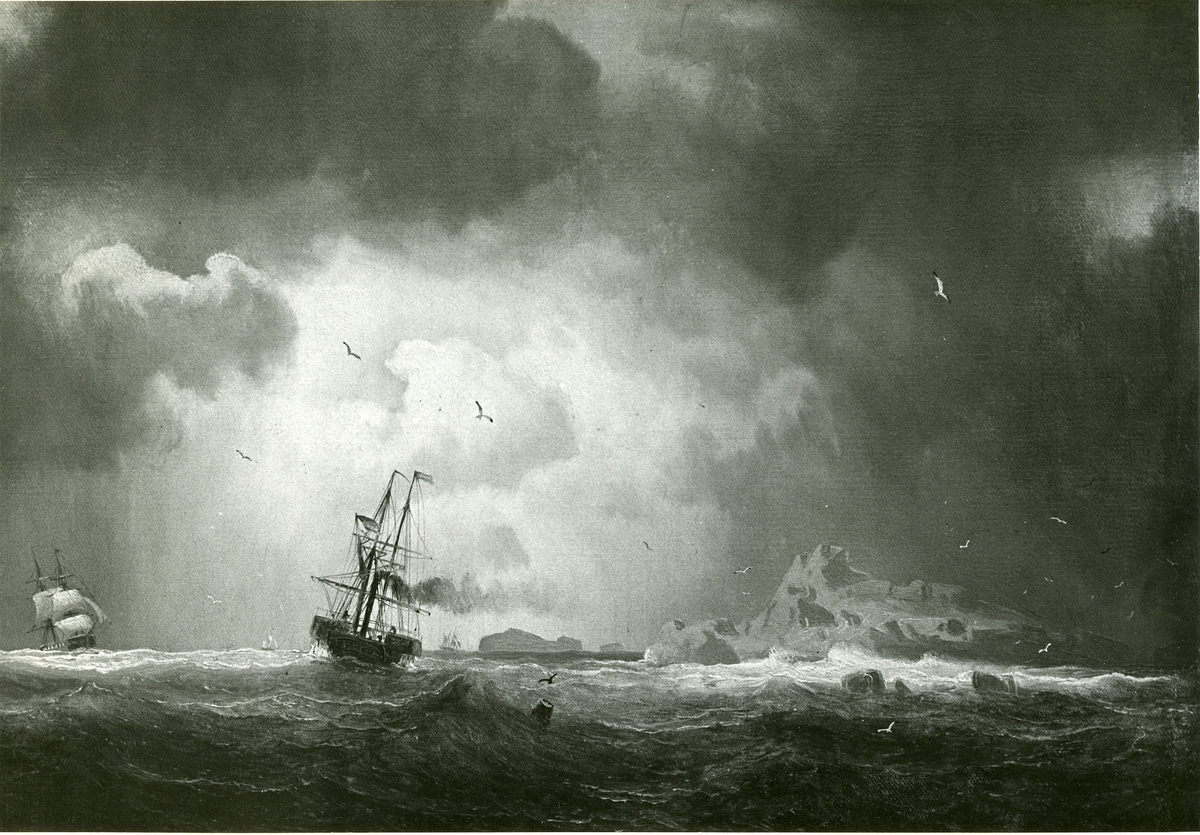 Marin.
Oljemålning 1857.
Storlek 44,5 x 62,5 cm.