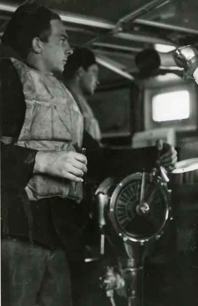 I styrhytten på msvp Ven.