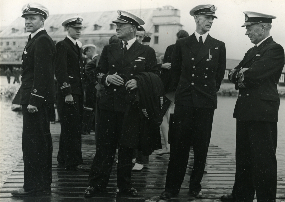 Från SVK "Karlskronavecka". Fr.h. Kommendör Lindgren, Major Olsen, Kk Graaf.