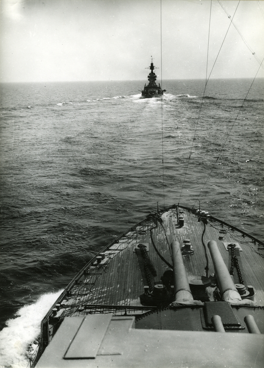 Under eskaderövning år 1938.