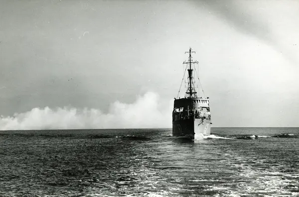 Under gång i skärgården.