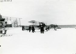 Inspektion av Hägernäs flygstation 21/3 1923.