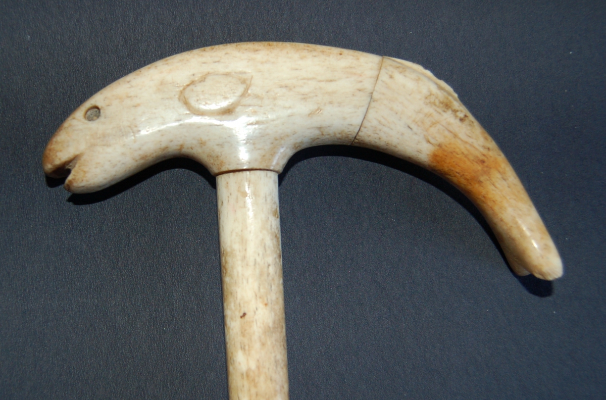 Delfinformet handtak