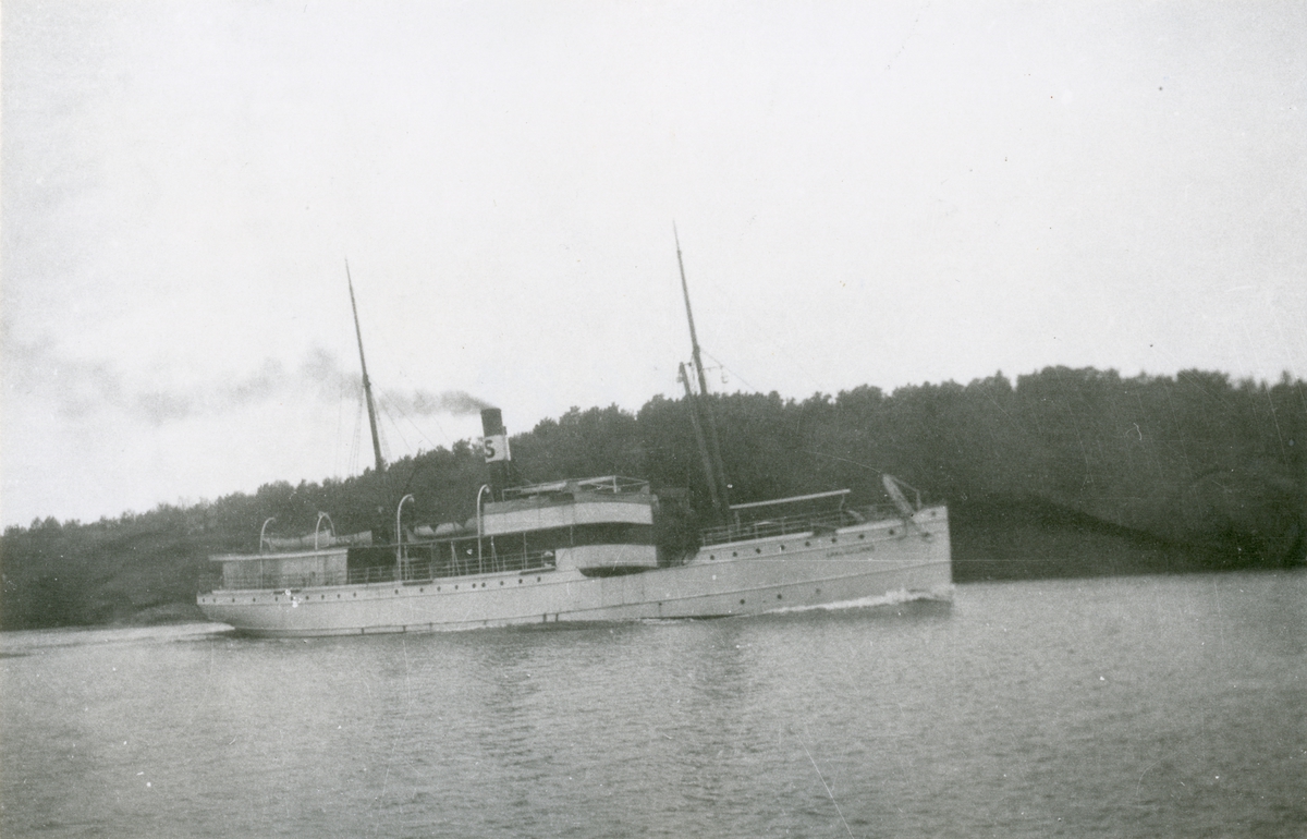 Ångaren CARL von LINNÉ i Tenösund.