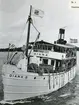 S/S DIANA på resa från Stockholm till Göteborg i Bokö sund i Trosa skärgård den 27/7 1956.