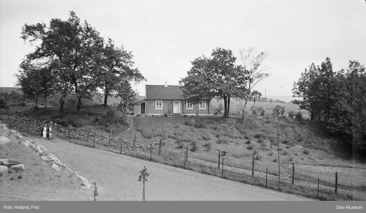 gård, Disenstuen, husmannsplass, bolighus, kulturlandskap, vei, kvinner