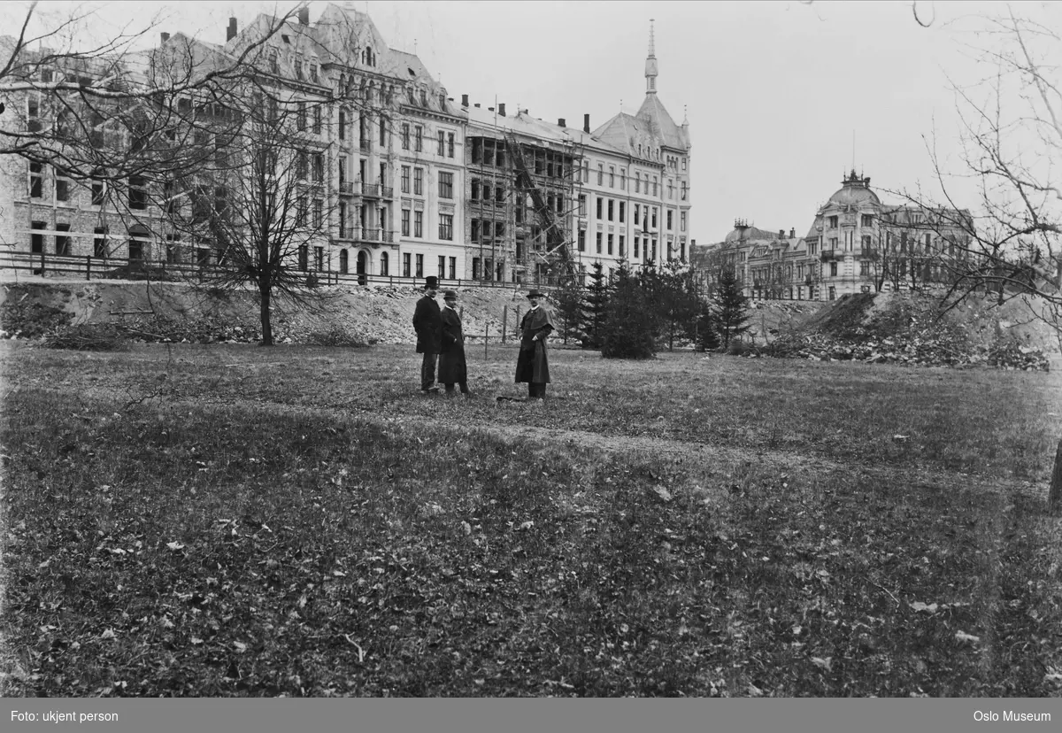 hage, menn, bygårder, byggevirksomhet, Det engelske kvarter