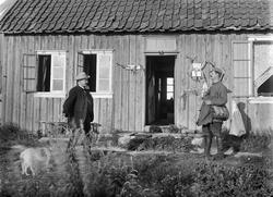 Maleren Karl Dørnberger på jakt.