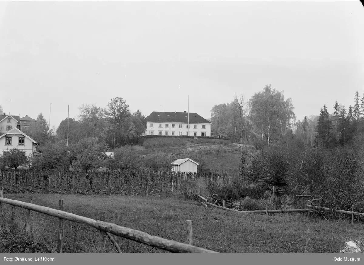 kulturlandskap, Asker gamlehjem, bolighus, hage, bærbusker, løvskog