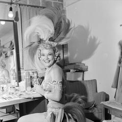 garderobe, interiør, kvinne, kunstløper