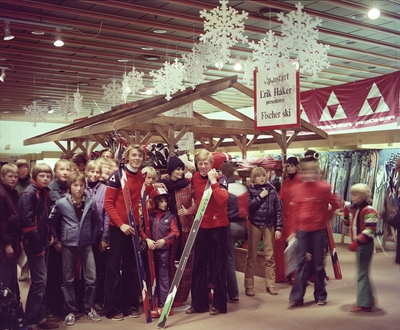 Glasmagasinets sportsavdeling.