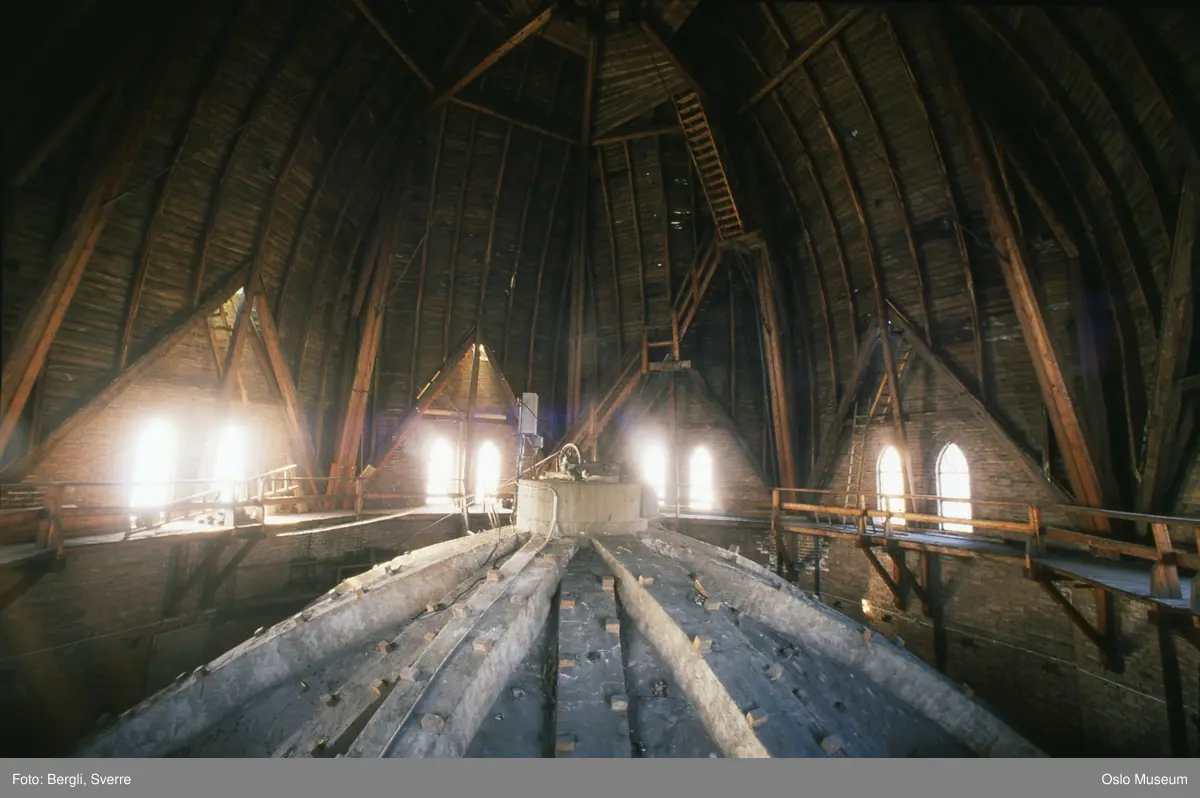 Trefoldighetskirken, interiør, kuppelloft