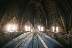 Trefoldighetskirken, interiør, kuppelloft