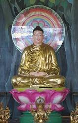 Buddhisme, Khuong Viet tempelet, interiør, detaljer, Buddha,