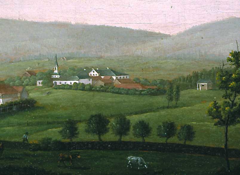 Frogner hovedgård og Schafteløkka (Elisenberg) [oljemaleri]