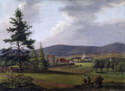 Schafteløkken og Frogner Hovedgård [maleri]