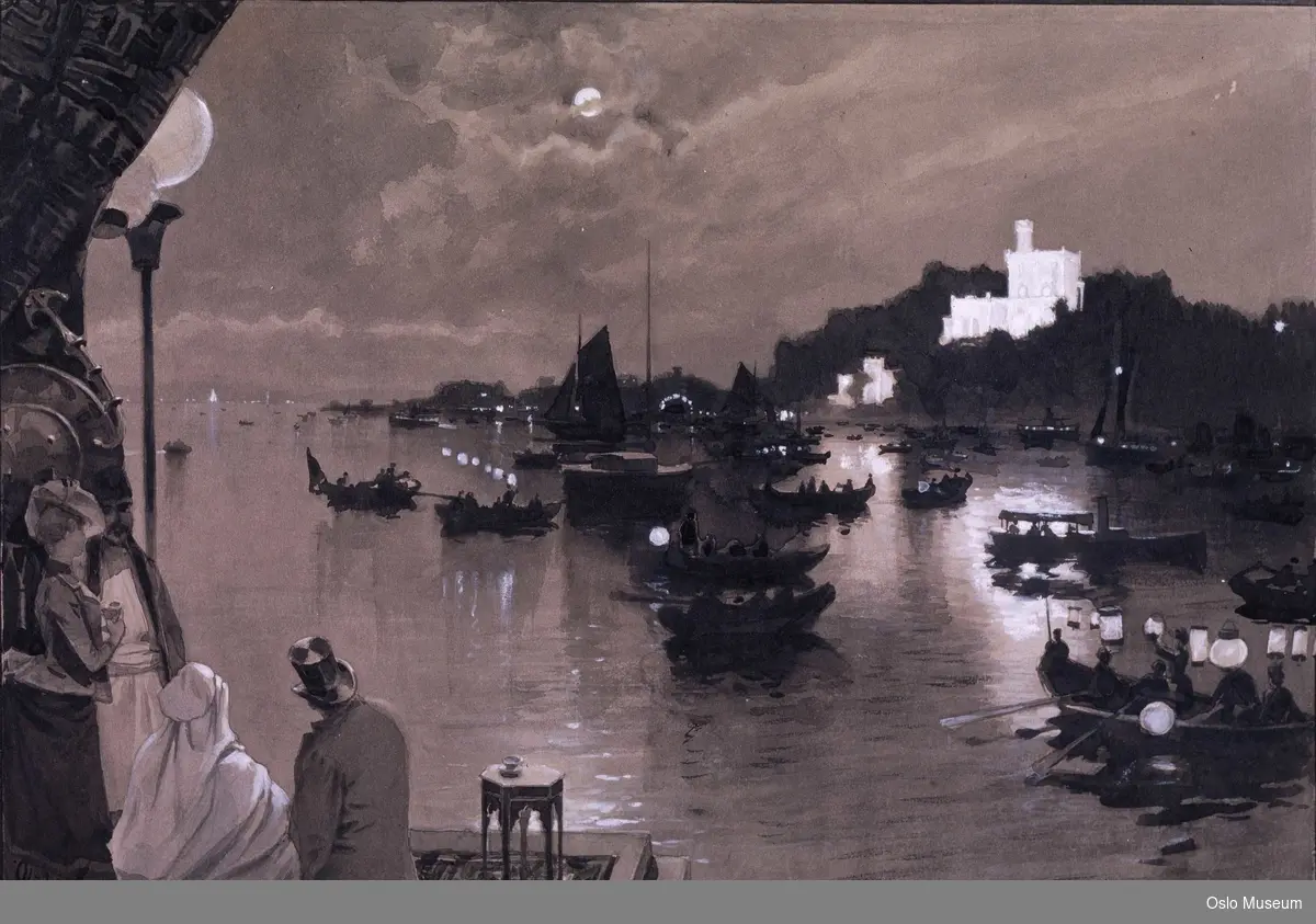 Orientalist-kongressens fest på Bygdøy 9/9-1889