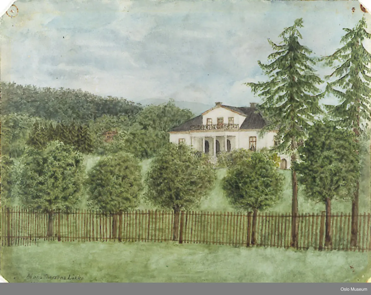 arkitektur, løkke, hage, sprossegjerde, veranda