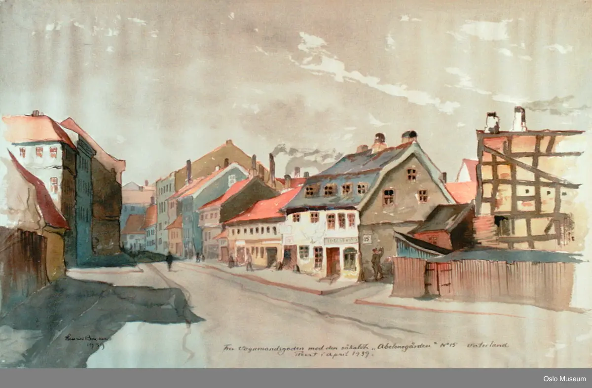 arkitektur, gateløp, bindingsverk