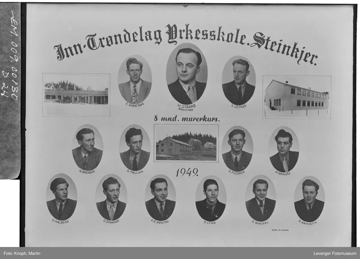 Inn-Trøndelag Yrkesskole, murerkurs.