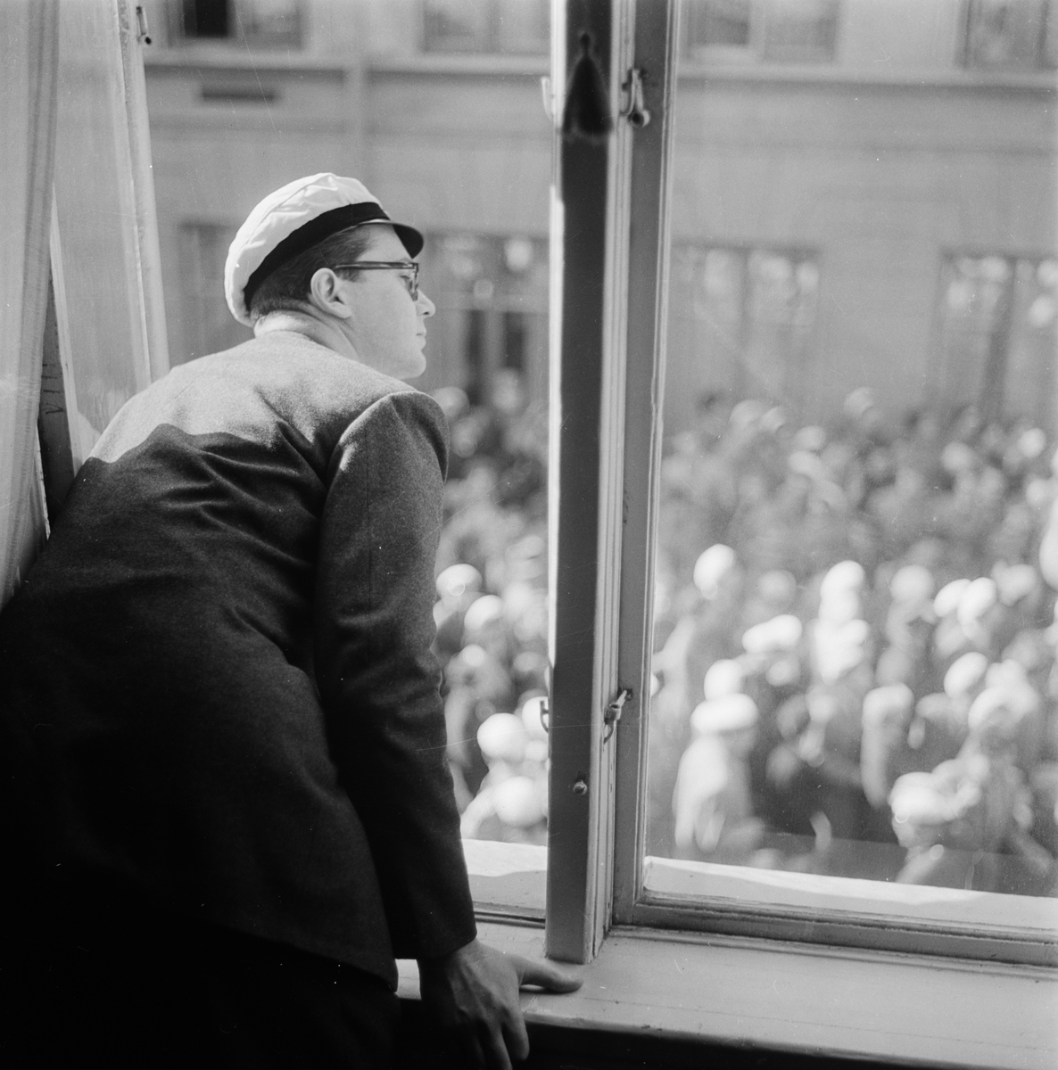 Studentliv - sista aprilfirande, Uppsala 1956