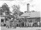 Fallskärmsjägarskolan i Karlsborg början 1950-tal.