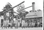 Fallskärmsjägarskolan i Karlsborg början 1950-tal.