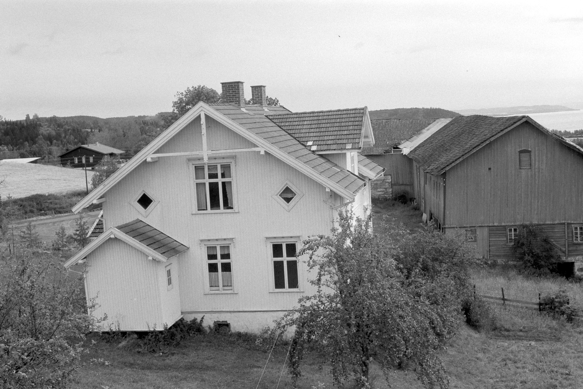 STOR-ILE gård, Furnes i Ringsaker. Gnr. 257 bnr. 1. Føderådsbygning og gavl på stallåve. 