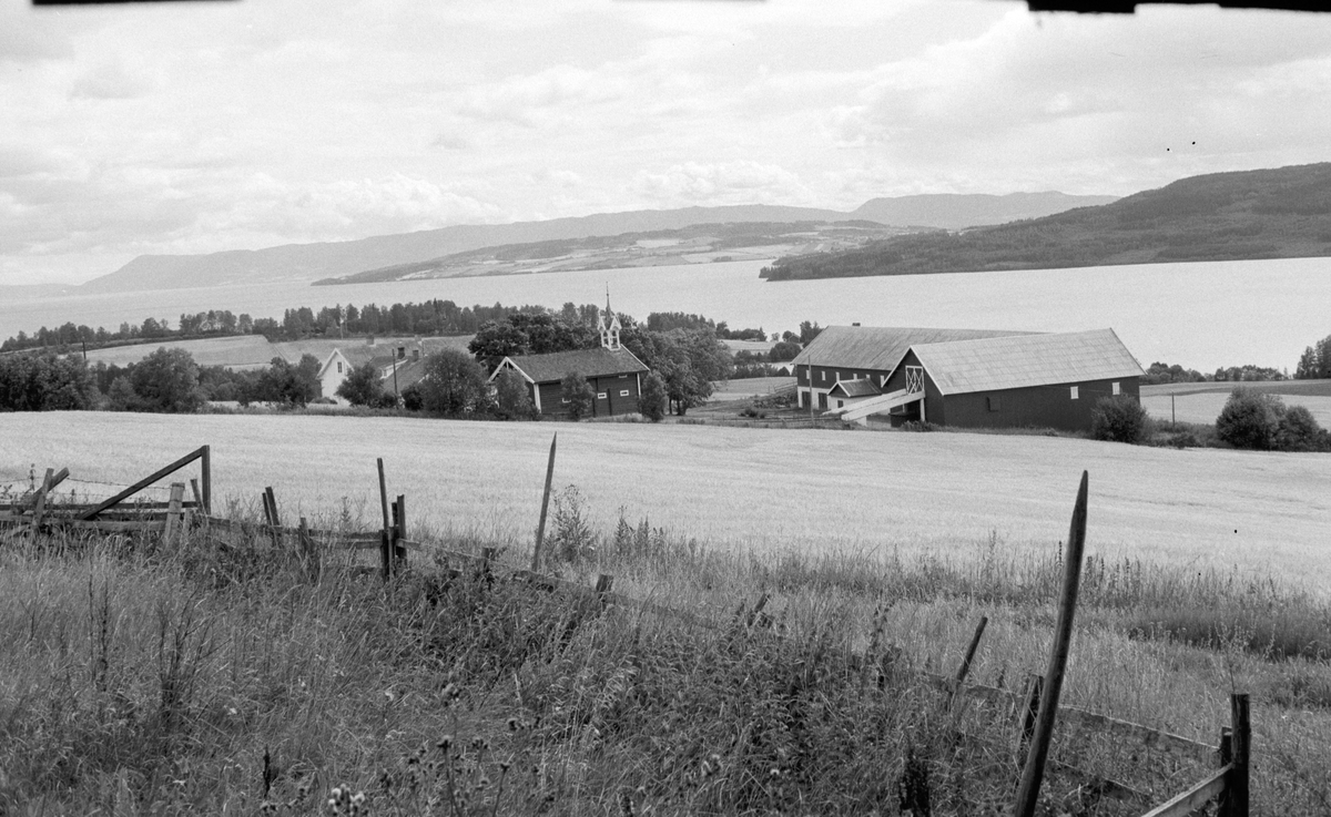 Vesle-ILE gård, Furnes i Ringsaker. Gnr. 258 bnr. 1. Landskap, Mjøsa. 